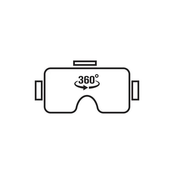 Réalité virtuelle vr icon graphic design template — Image vectorielle