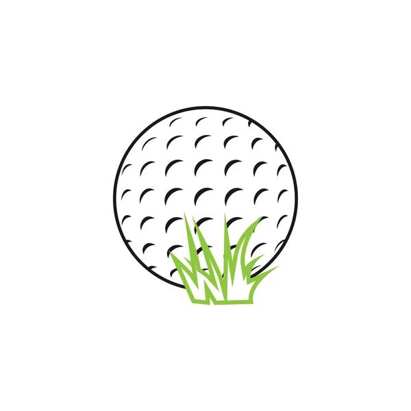 Golf Ikone Grafik Design Vorlage Vektor Illustration — Stockvektor