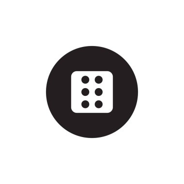 Zar simgesi grafik tasarım şablonu vektörü