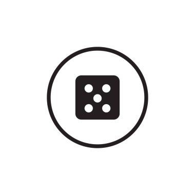 Zar simgesi grafik tasarım şablonu vektörü