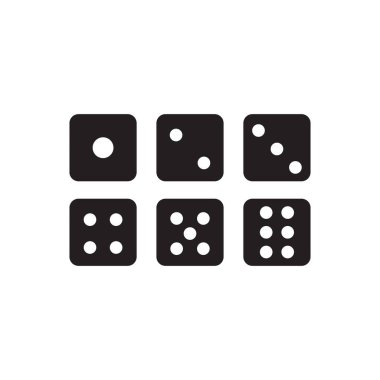 Zar simgesi grafik tasarım şablonu vektörü