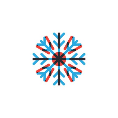 Sıcak ve soğuk simge grafik tasarım şablonu