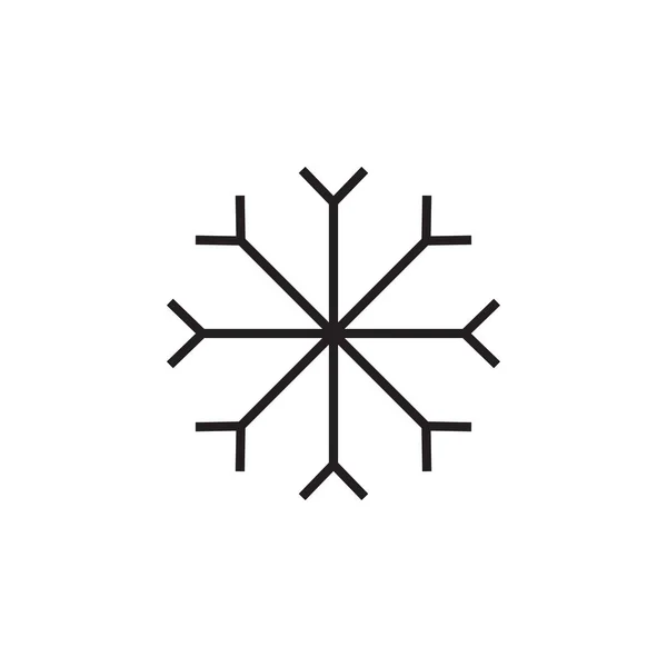 Kar tanesi simgesi grafik tasarım şablonu çizimi — Stok Vektör