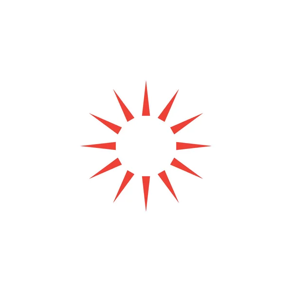 Sun hot icon graphic design template illustration — Stock Vector