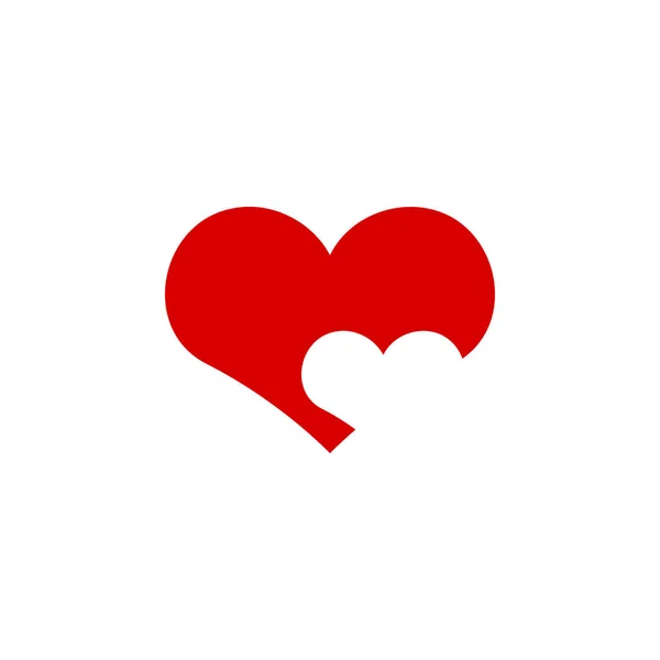 Dvojice srdečních ikon grafika obrázek vektor — Stockový vektor