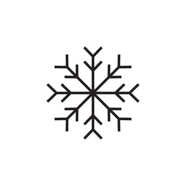 Χιονονιφάδα εικονίδιο εικονογραφία πρότυπο σχεδίασης — Διανυσματικό Αρχείο