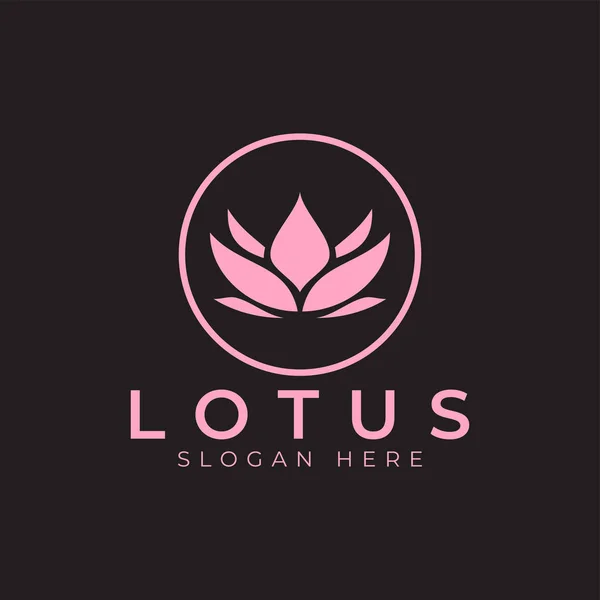 Lotus Logo Design Vorlage Vektor isolierte Illustration — Stockvektor