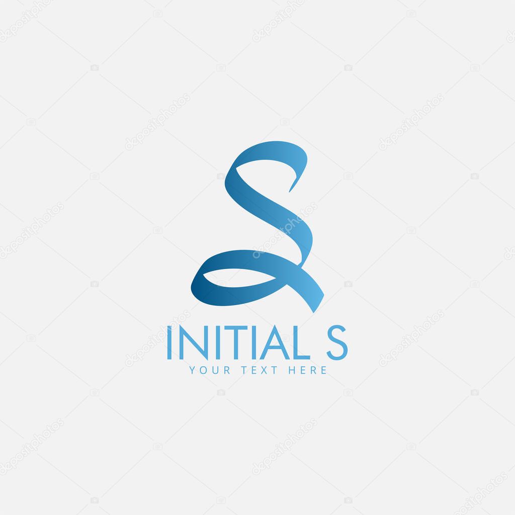 Letter s logo design template vector isolated