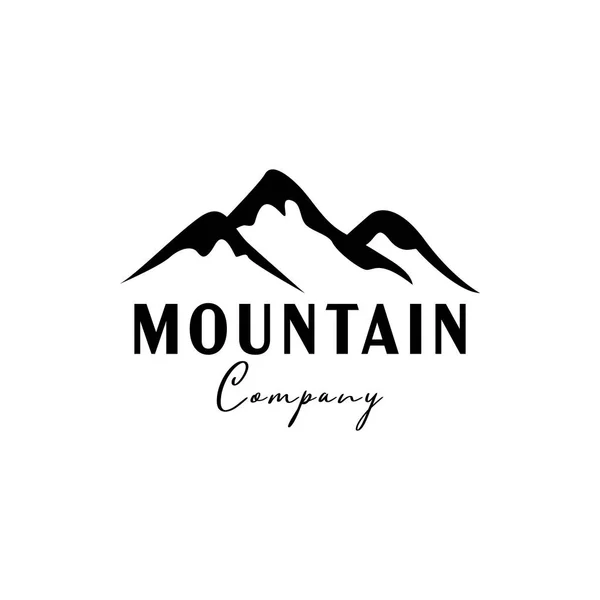 Modèle de conception de logo de montagne illustration vectorielle isolée — Image vectorielle