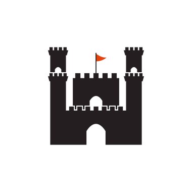 Kale grafik tasarım şablonu vektör izole illüstrasyon