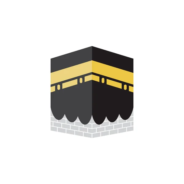 Kabah islamic graphic design template vector isolated — Stock Vector