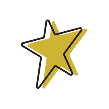 Yıldız grafik tasarım şablonu vektör izole illüstrasyon