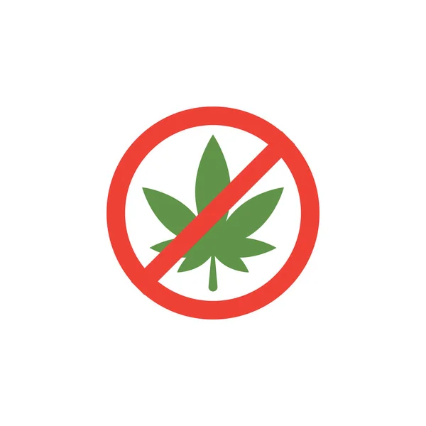 Modèle de conception graphique de cannabis illustration vectorielle isolée — Image vectorielle