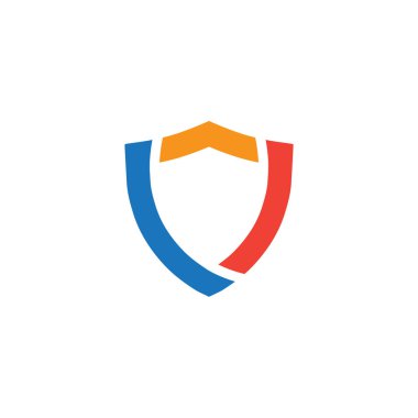 Kalkan grafik tasarım şablonu vektör izole illüstrasyon