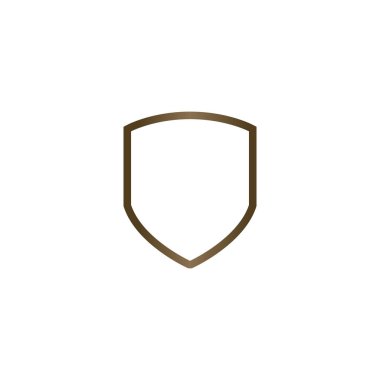 Kalkan grafik tasarım şablonu vektör izole illüstrasyon