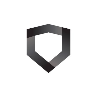 Kalkan grafik tasarım şablonu vektör izole illüstrasyon