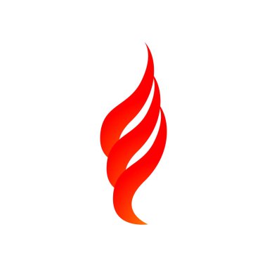 Yangın grafik tasarım şablonu vektör izole illüstrasyon