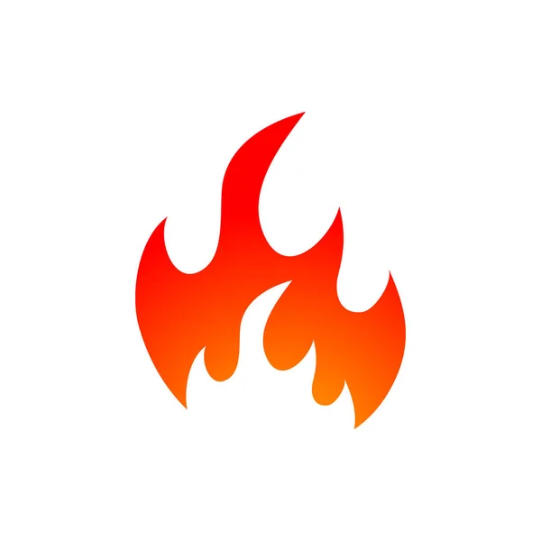 Yangın grafik tasarım şablonu vektör izole illüstrasyon — Stok Vektör