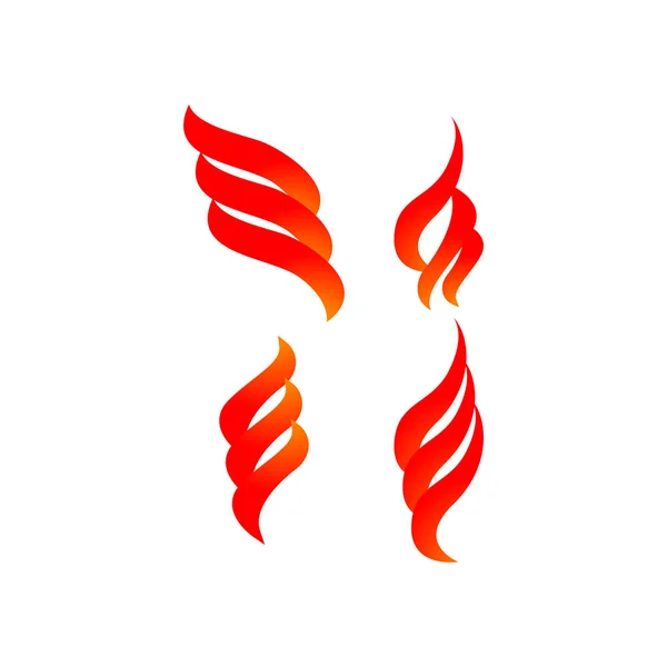 火災グラフィックデザインテンプレートベクトル分離イラスト — ストックベクタ
