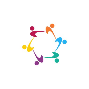 Topluluk grafik tasarım şablonu vektör izole illüstrasyon