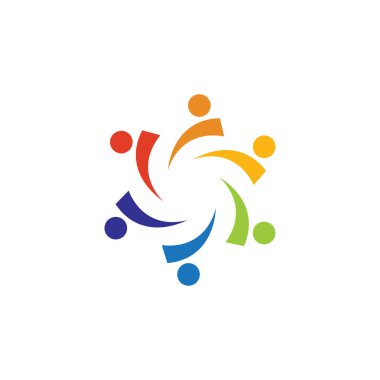 Topluluk grafik tasarım şablonu vektör izole illüstrasyon