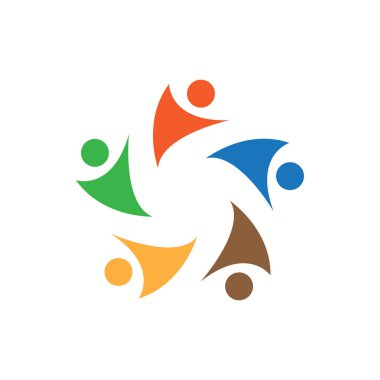 Topluluk grafik tasarım şablonu vektör izole illüstrasyon