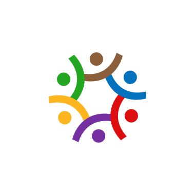 Topluluk grafik tasarım şablonu vektör izole illüstrasyon