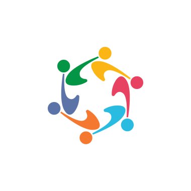 Topluluk grafik tasarım şablonu vektör izole illüstrasyon