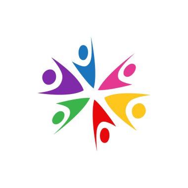 Topluluk grafik tasarım şablonu vektör izole illüstrasyon