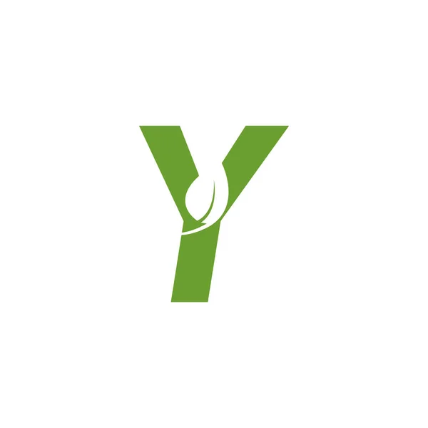 Plantilla de diseño gráfico hoja alfabeto vector ilustración aislada — Vector de stock