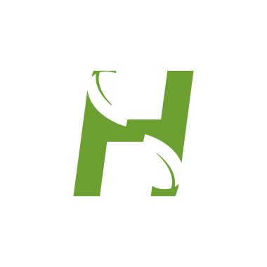 Alfabe yaprağı grafik tasarım şablonu vektör izole illüstrasyon