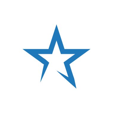 Yıldız grafik tasarım şablonu vektör izole illüstrasyon