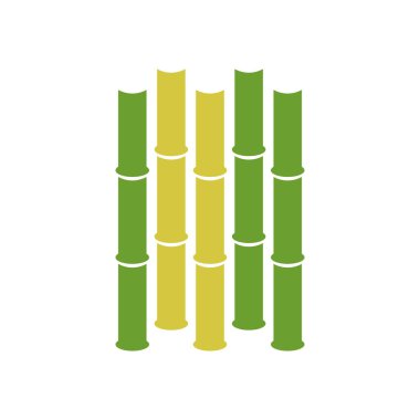 Bambu grafik tasarım şablonu vektör izole illüstrasyon