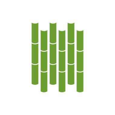 Bambu grafik tasarım şablonu vektör izole illüstrasyon