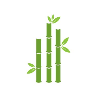 Bambu grafik tasarım şablonu vektör izole illüstrasyon