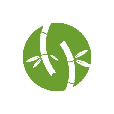 Bambu grafik tasarım şablonu vektör izole illüstrasyon