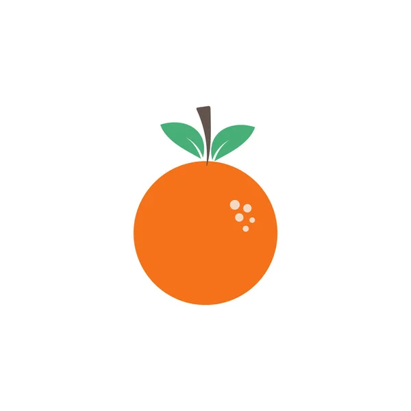 Orange frukt grafisk design mall vektor isolerad — Stock vektor