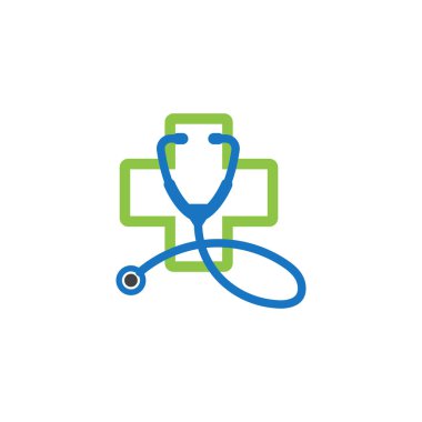 Tıbbi çapraz grafik tasarım şablonu vektör izole