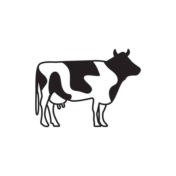 Cow graphic design template vector isolated illustration — Stock Vector