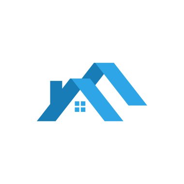 Ev grafik tasarım vektör izole şablon