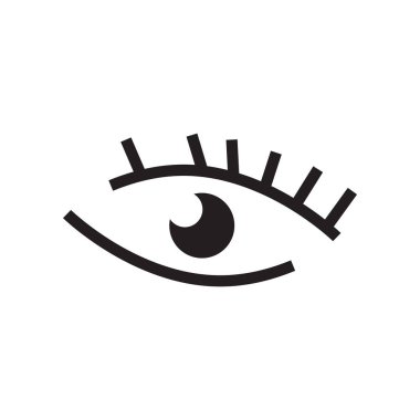 Soyut göz grafik tasarım şablonu vektör izole