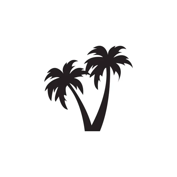 Palmera diseño gráfico plantilla vector aislado — Archivo Imágenes Vectoriales