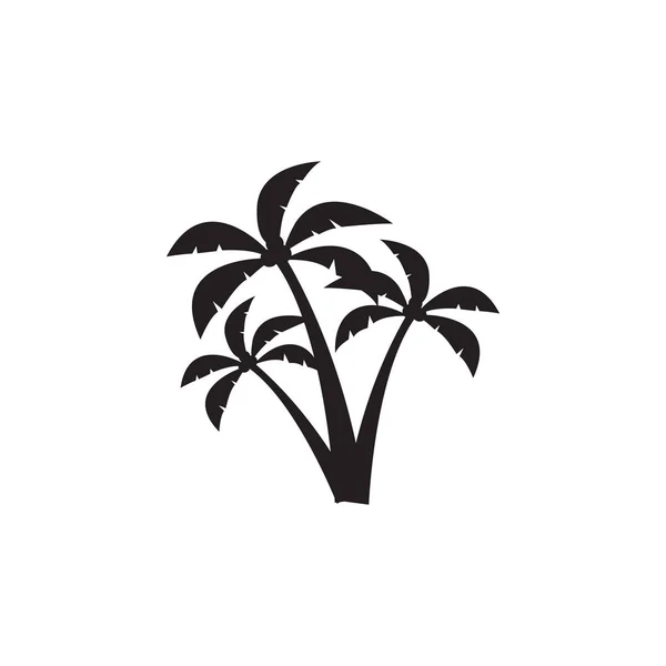 Palma drzewo graficzny projekt szablon na białym tle — Wektor stockowy