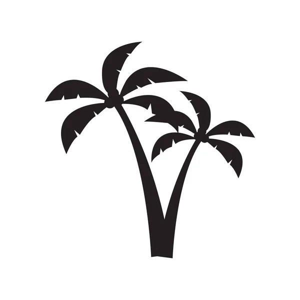 Palm tree graphic design template vector isolated — Stock Vector