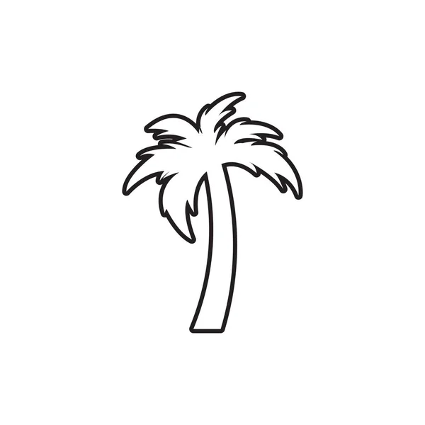 Palm Tree grafisk design mall vektor isolerad — Stock vektor