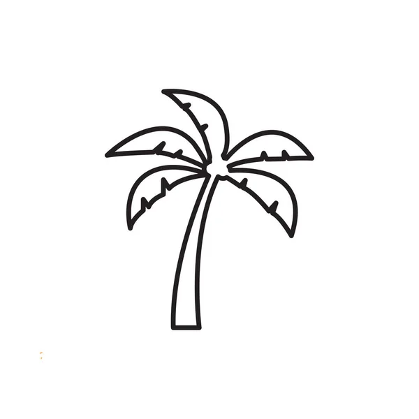 Palm Tree grafisk design mall vektor isolerad — Stock vektor