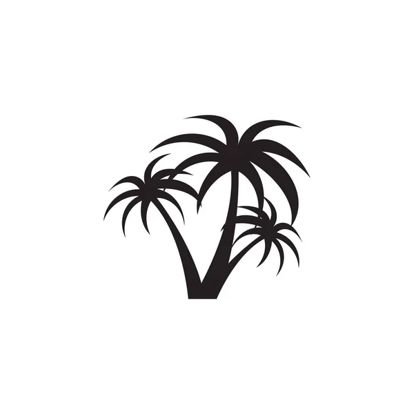 Palmeira árvore gráfico modelo vetor isolado — Vetor de Stock