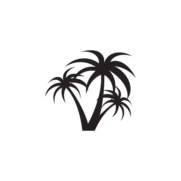 Palmera diseño gráfico plantilla vector aislado — Archivo Imágenes Vectoriales