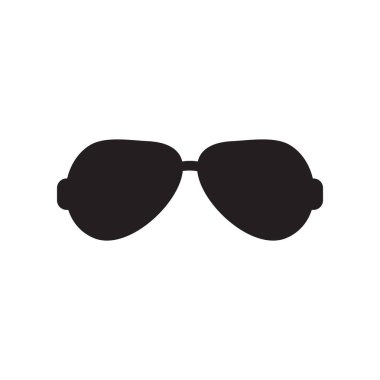 Gözlük grafik tasarım şablonu vektör izole illüstrasyon