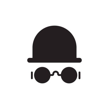 Gözlük grafik tasarım şablonu vektör izole illüstrasyon